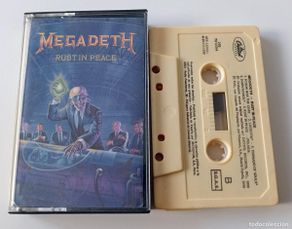 Casetes antiguos: CASSETTE MEGADETH - RUST IN PEACE